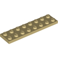 Lego destička 2x8, béžová (303405, 4113988)